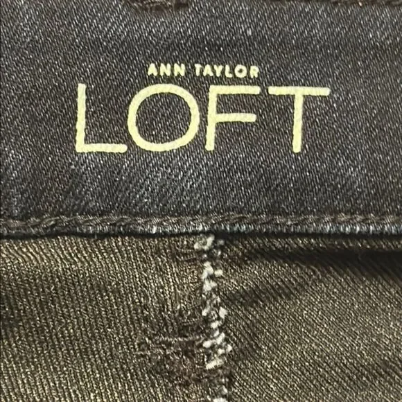 Loft Curvy Sexy Bootcut Denim Jeans Womens 10 Stretchy Casual Dark Wash Mid Rise - Picture 4 of 9